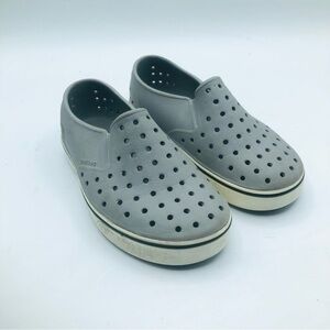 Native Kids Unisex Waterproof Outdoor‎ Rubber Slip On Shoes Size C12 Grey